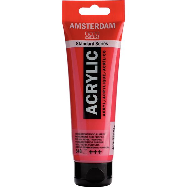 Royal Talens Talens Amsterdam Vernice Acrilica 120 Ml 348 - Rosso Porpora Permanente-image