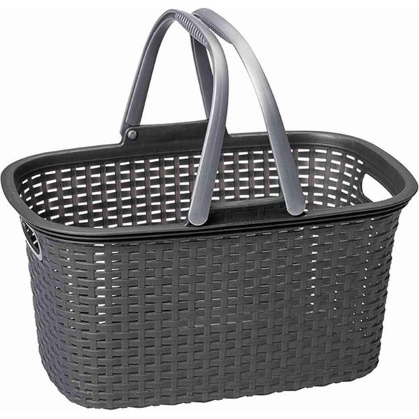 Rival 371-050 Cestino Per La Spesa In Rattan, 18 Litri, 44 X 28,5 X 23,5 Cm (Colore Casuale, 1 Pezzo)-image