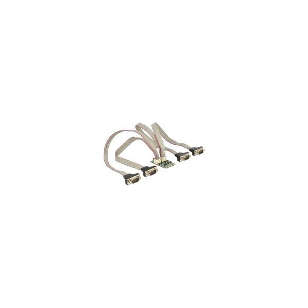 Delock Minipcie I/O Pcie Full Size 4 X Seriale RS-232 Con Alimentazione Di Tensione - Scheda Seriale - Mini Scheda Pcie 2.0-image