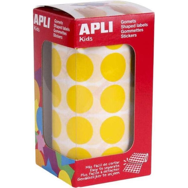 Agipa Apli Kids Sticker Creativo "Round"", In Rotolo, Giallo"-image