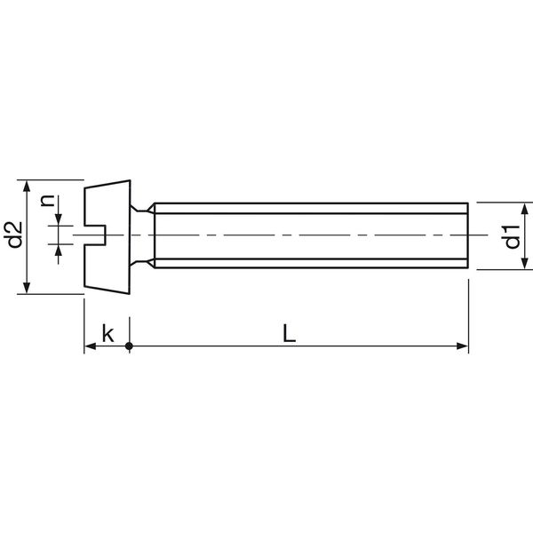Reyher 84 Viti A Testa Cilindrica M 4 X 80 M. Con Intaglio, Grado 4.8 Zincato (100 Pz.)-image