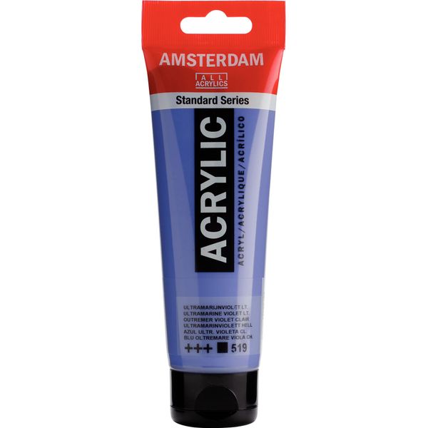 Royal Talens Talens Amsterdam Vernice Acrilica 120 Ml 519 - Ultramarino Violetto Chiaro-image