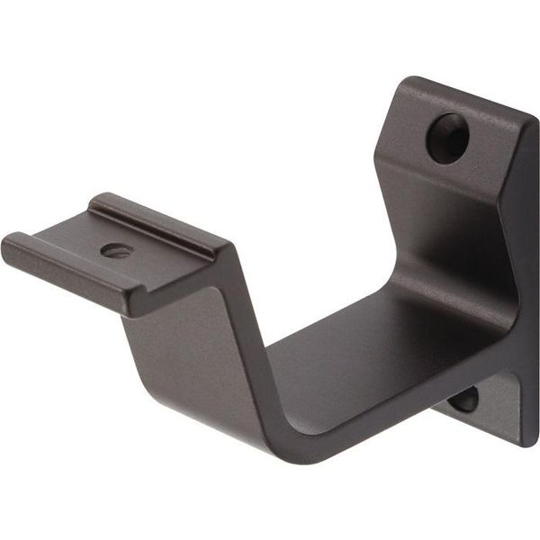 Supporto Per Corrimano 3550 Alluminio Anodizzato Nero Supporto Hermeta-image