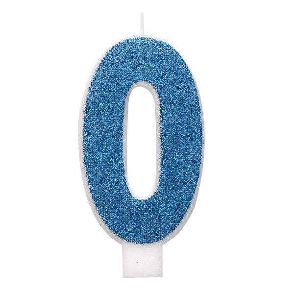 Numero Candela Di Compleanno Candela Di Compleanno Vari Disegni Decorazione Di Compleanno Selezionabile Bianco-Blu 7 Cm-image