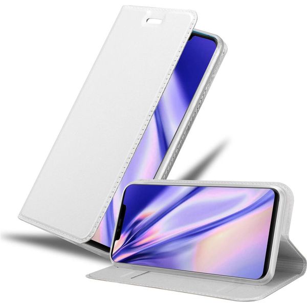 Cadorabo Custodia Per Cellulare Per Huawei Mate 20 Pro Custodia Protettiva In Argento Cover Etui Book Case Booklet-image