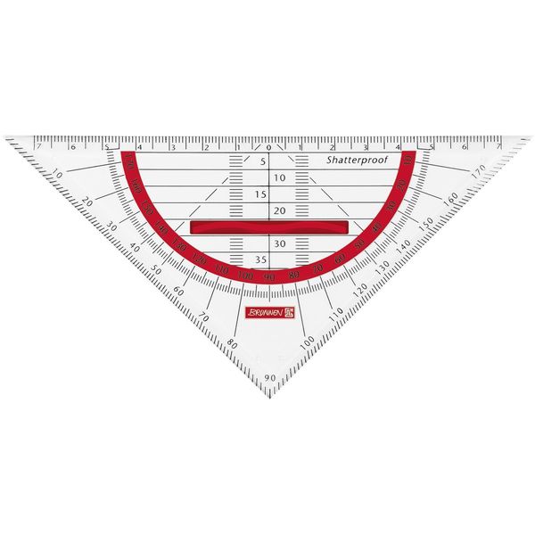 Brunnen 104975923 Triangolo Geometrico Infrangibile Codice Colore, Rosso-image