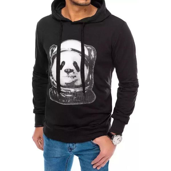 Dstreet Felpa Con Cappuccio Da Uomo Dror Nero Xl-image