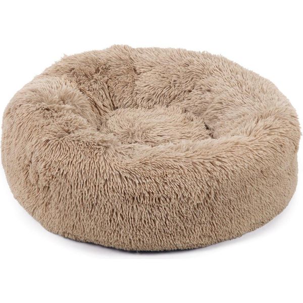 Beeztees Yali - Letto Per Cani - Peluche - Beige - Diam. 70 Cm-image