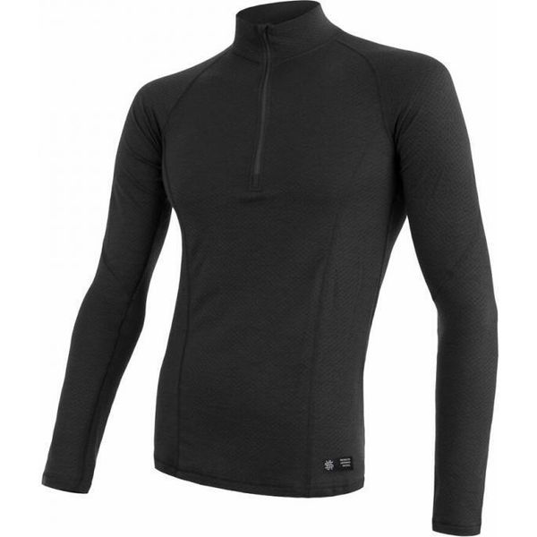 Maglietta Sensor Merino Df Zip Uomo Lunga Nera Taglia L 15100023-02-image