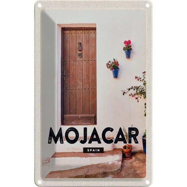 Vianmo Insegna Di Latta 30X20 Cm Mojacar Spain Spanien HozltüR-image