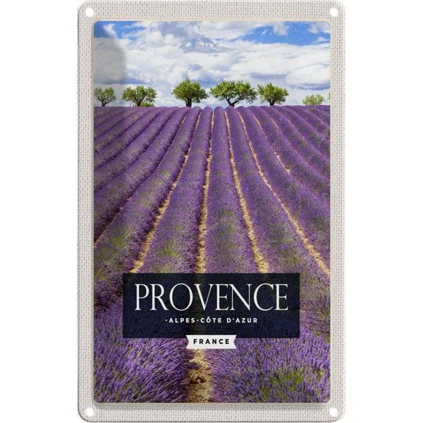 Vianmo Insegna Di Latta 18X12 Cm Provence Alpes Cote D'azur Lavendel-image