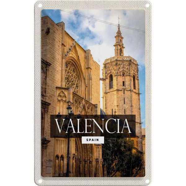Vianmo Insegna Di Latta 18X12 Cm Valencia Spain Architektur Tourismus-image