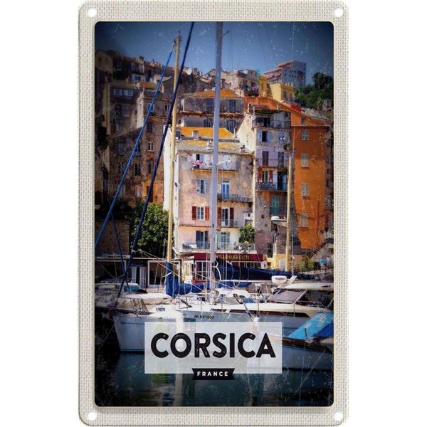 Vianmo Insegna Di Latta 30X20 Cm Corsica France Urlaubsort-image