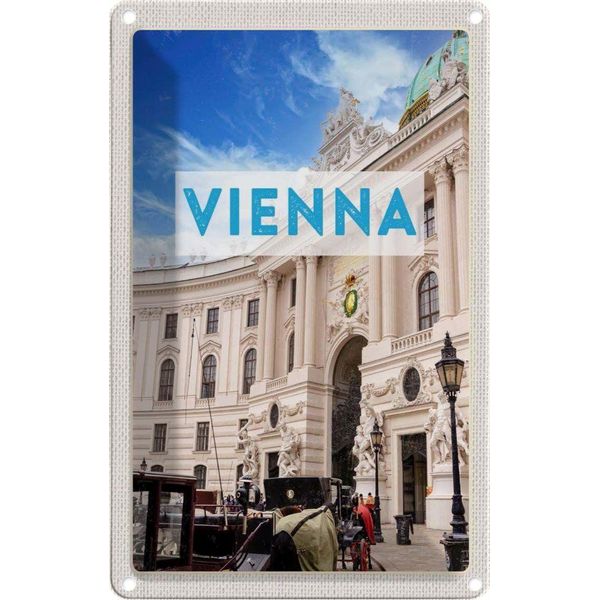 Vianmo Insegna Di Latta 18X12 Cm Wien ÖSterreich Architektur Reise-image