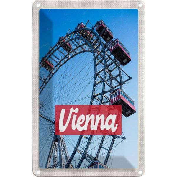 Vianmo Insegna Di Latta 18X12 Cm Wien ÖSterreich Praterreise-image