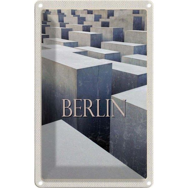 Vianmo Insegna Di Latta 18X12 Cm Berlin Deutschland Antik Reise Trip-image