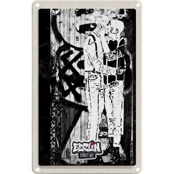 Vianmo Insegna Di Latta 18X12 Cm Berlin Deutschland Geschlecht Graffiti-image