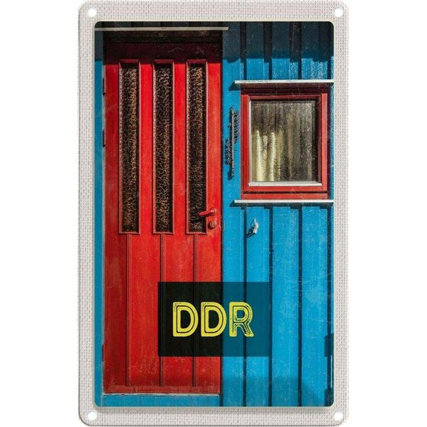 Vianmo Insegna Di Latta 18X12 Cm Berlin Deutschland HäUser Ddr Krieg-image