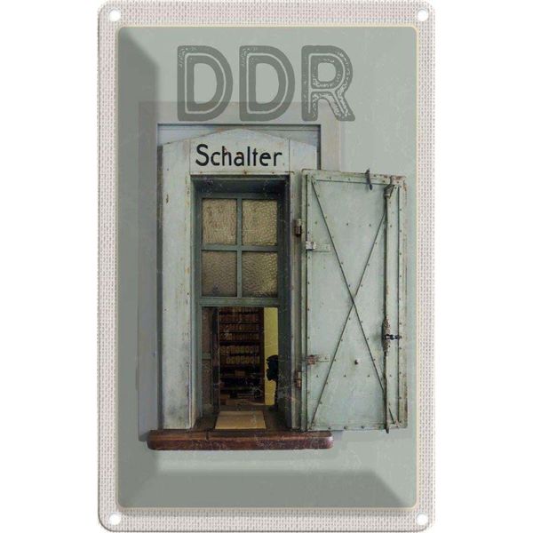 Vianmo Insegna Di Latta 30X20 Cm Berlin Deutschland Ddr Diktatur-image