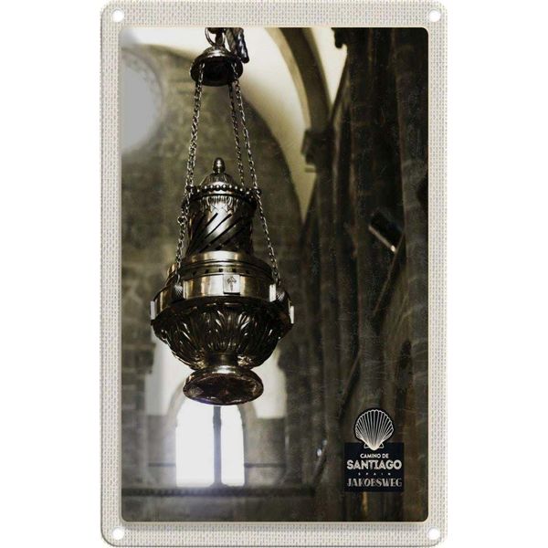 Vianmo Insegna Di Latta 18X12 Cm Spanien Kirche Laterne Mittelalter-image