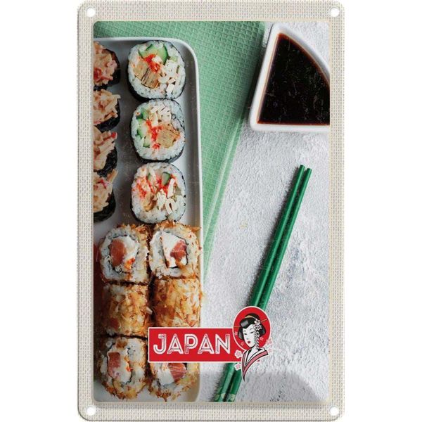 Vianmo Insegna Di Latta 30X20 Cm Japan Asien Sushi Fisch Thunfisch SoßE-image