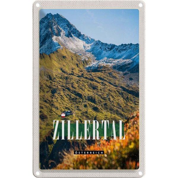 Vianmo Insegna Di Latta 18X12 Cm Zillertal WäLder-image