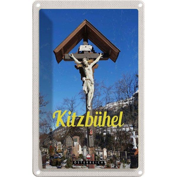 Vianmo Insegna Di Latta 18X12 Cm KitzbüHel ÖSterreich Jesus Skulptur-image