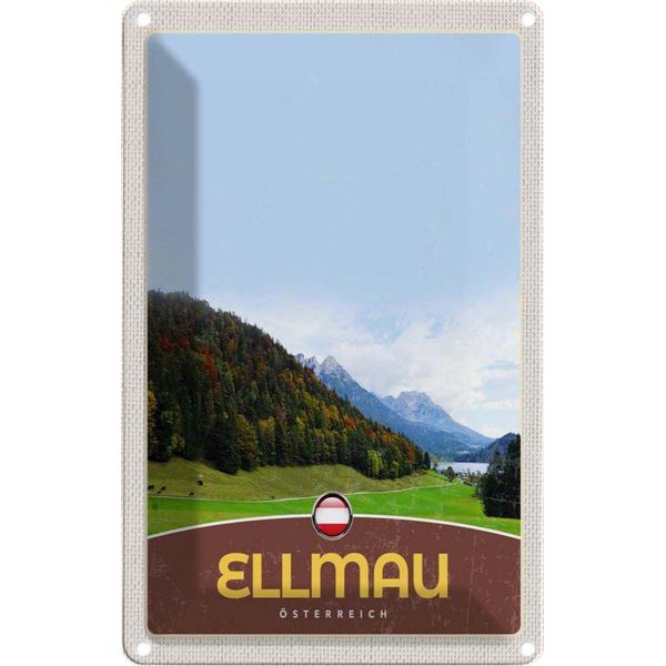 Vianmo Insegna Di Latta 18X12 Cm Ellmau ÖSterreich Natur WäLder-image