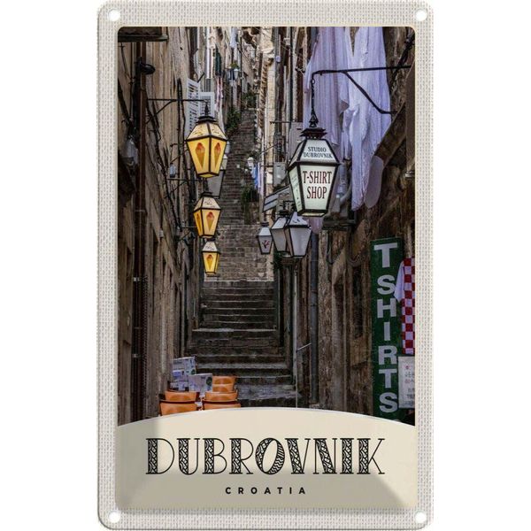 Vianmo Insegna Di Latta 18X12 Cm Dubrovnik Kroatien-image