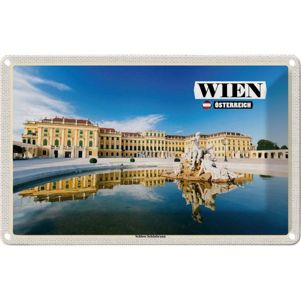 Vianmo Insegna Di Latta 20X30 Cm Wien ÖSterreich Schloss SchöNbrunn-image