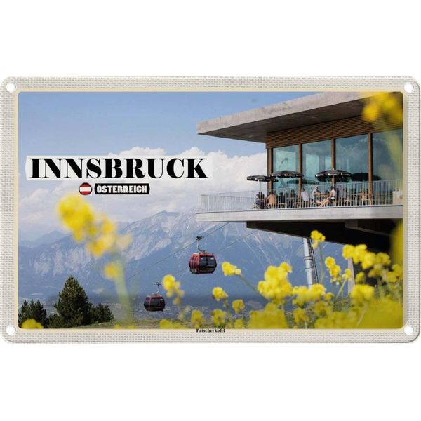 Vianmo Insegna Di Latta 12X18 Cm Innsbruck ÖSterreich Paternkofel-image