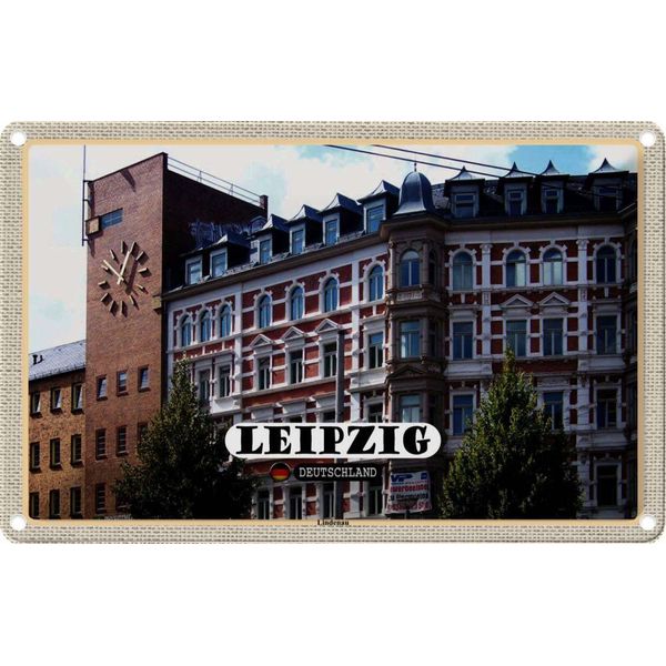 Vianmo Insegna Di Latta 20X30 Cm Leipzig Lindenau Architektur-image