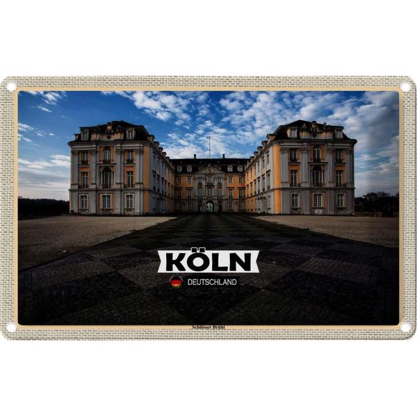 Vianmo Insegna Di Latta 20X30 Cm KöLn SchlöSser BrüHl Architektur-image