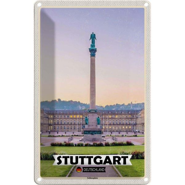 Vianmo Insegna Di Latta 30X20 Cm Stuttgart Deutschland Schlossplatz-image