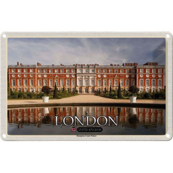 Vianmo Insegna Di Latta 20X30 Cm Hampton Court Palace London-image