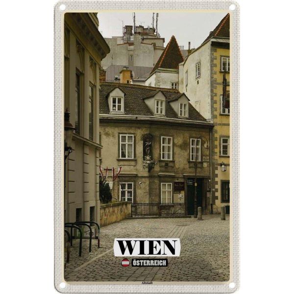 Vianmo Insegna Di Latta 30X20 Cm Wien ÖSterreich Altstadt Architektur-image