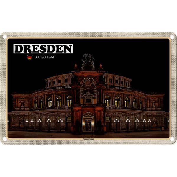 Vianmo Insegna Di Latta 20X30 Cm Dresden SäChsische Schweiz-image