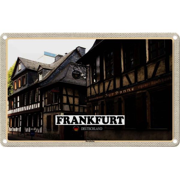 Vianmo Insegna Di Latta 20X30 Cm Frankfurt Bornheim Altstadt-image