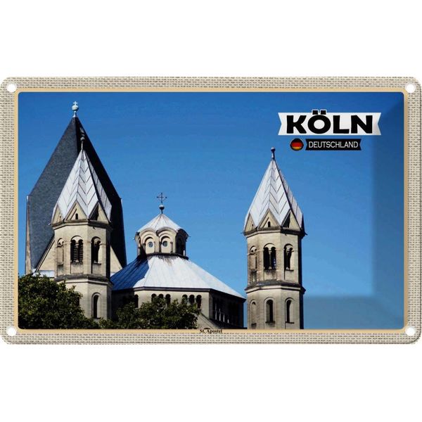 Vianmo Insegna Di Latta 12X18 Cm KöLn St. Apostel-image