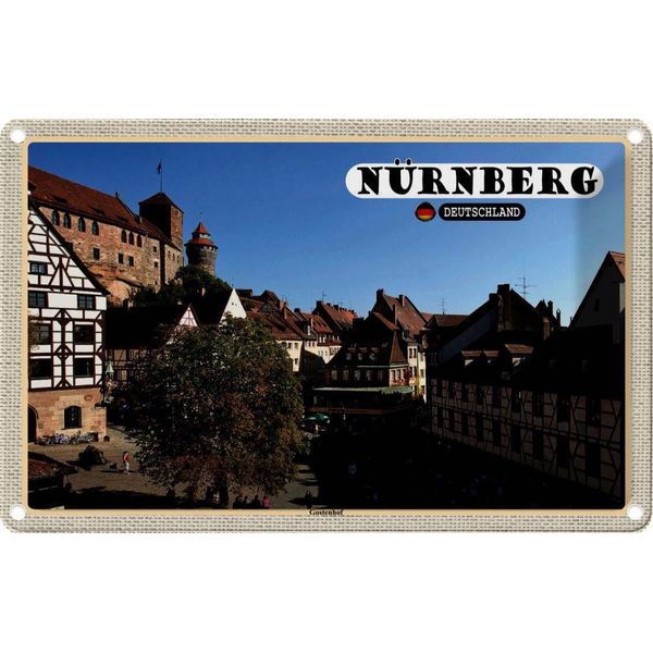 Vianmo Insegna Di Latta 20X30 Cm NüRnberg Gostenhof Altstadt-image