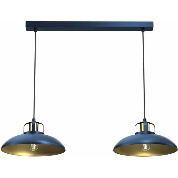 Milagro Felix Lampadario A Sospensione MLP7715 Blu Navy / Oro-image