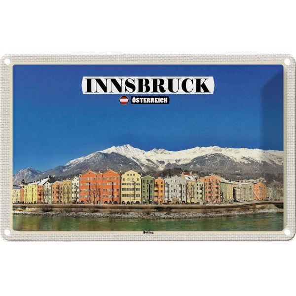 Vianmo Insegna Di Latta 20X30 Cm Innsbruck ÖSterreich HöTting Berge-image
