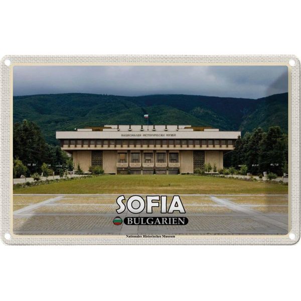 Vianmo Insegna Di Latta 12X18 Cm Sofia Bulgarien Historisches Museum-image