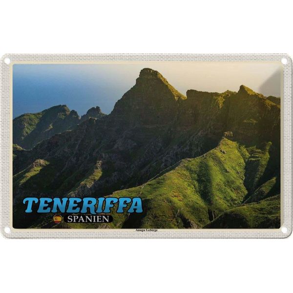 Vianmo Insegna Di Latta 20X30 Cm Teneriffa Spanien Anaga Gebirge-image