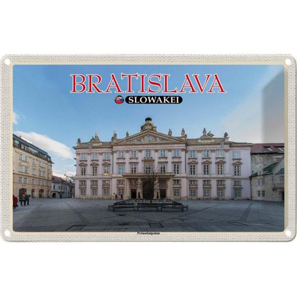 Vianmo Insegna Di Latta 12X18 Cm Bratislava Slowakei Primatialpalais-image