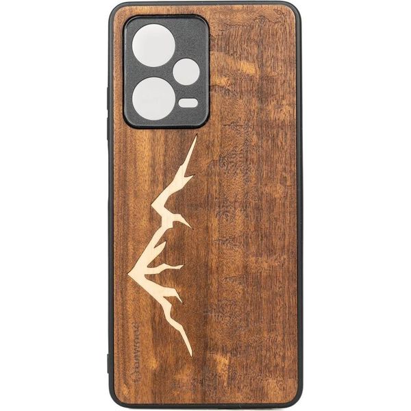 Copertura In Legno Bewood Xiaomi Redmi Note 12 Pro 5G, Montagne Imbuia-image