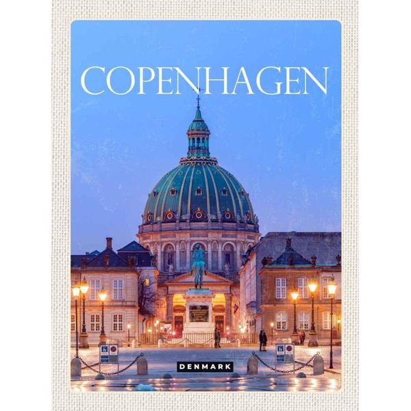 Vianmo Insegna In Legno 30X20 Cm Copenhagen Denmark Amalienborg-image