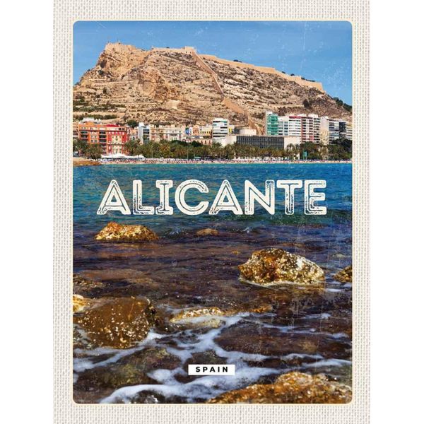 Vianmo Insegna In Legno 30X20 Cm Aligante Spain Spanien Meer-image