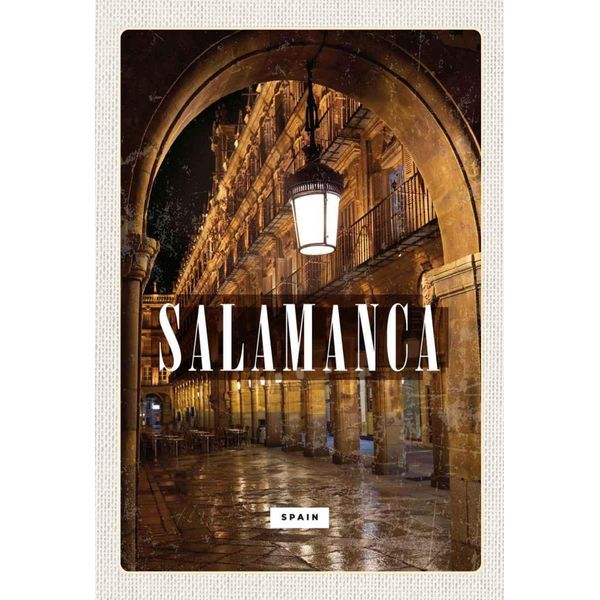 Vianmo Insegna In Legno 30X20 Cm Salamanca Spain Architektur Retro-image