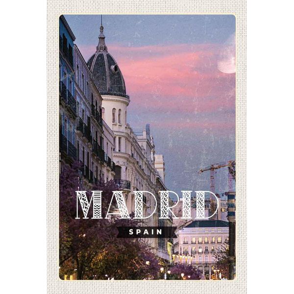 Vianmo Insegna In Legno 30X20 Cm Madrid Spain Architektur Reiseziel-image